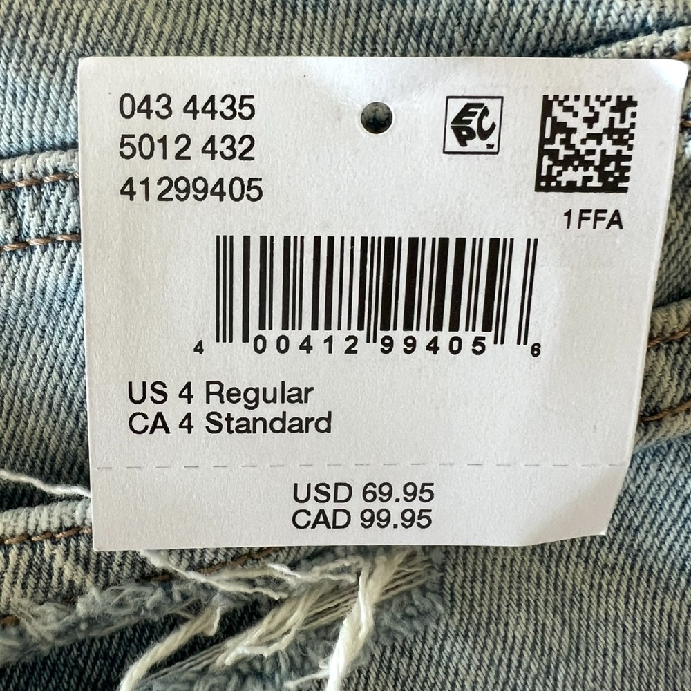 American Eagle Outfitters Light Blue Ripped Straight Leg Jeans - Picture 10 of 14